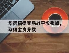 海德体育-华德福德客场战平埃弗顿，取得宝贵分数